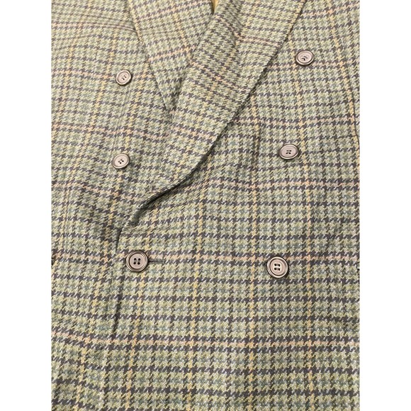 Canali Notched Lapel Sport Coat Mens 44/46L Green 2 Button Blazer 100% Pure Wool - Picture 3 of 16